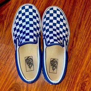 Checkerboard Slip on Vans